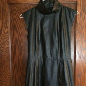 Vegan Leather Mini Dress by Express